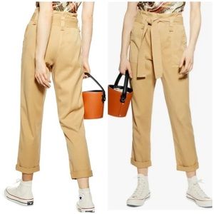 Topshop, us8, RORY, paper bag waist khakis